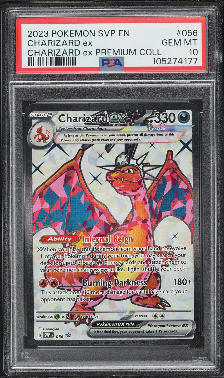 2023 Pokemon Scarlet & Violet Promo Premium Full Art Charizard ex #56 PSA 10 GEM MINT