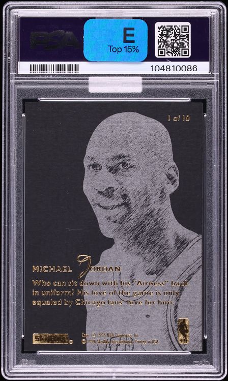1995 Skybox E-XL Natural Born Thrillers Michael Jordan #1 MBA PSA 8 NM-MT