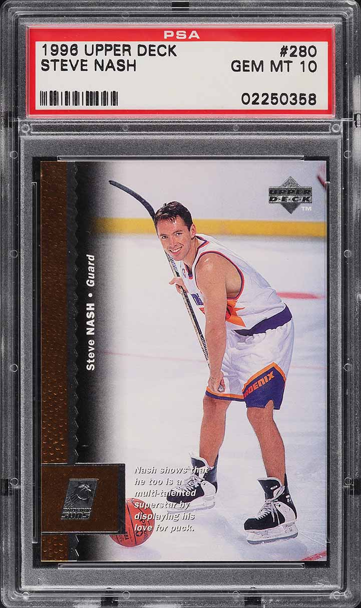 1996 Upper Deck Basketball Steve Nash ROOKIE #280 PSA 10 GEM MINT