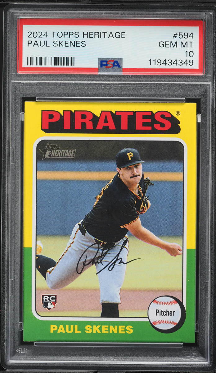 2024 Topps Heritage Paul Skenes ROOKIE #594 PSA 10 GEM MINT
