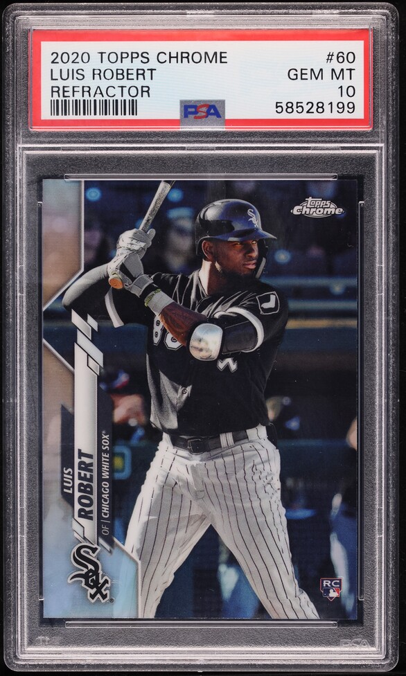 2020 Topps Chrome Luis Robert ROOKIE #60 PSA 10 GEM MINT on