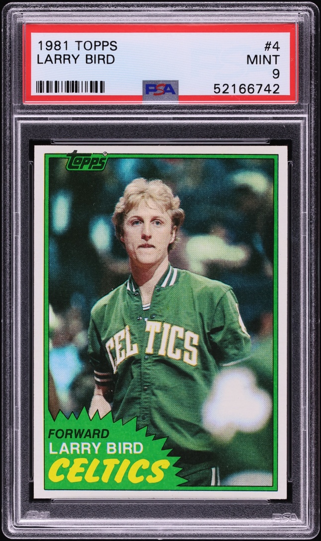 1981 Topps Basketball Larry Bird #4 PSA 9 MINT