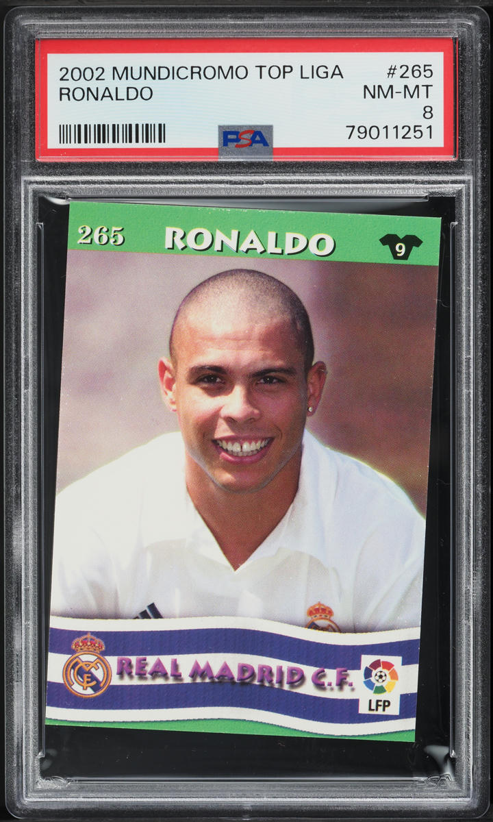 2002 Mundi Cromo Top Liga Ronaldo #265 PSA 8 NM-MT - Photo 1