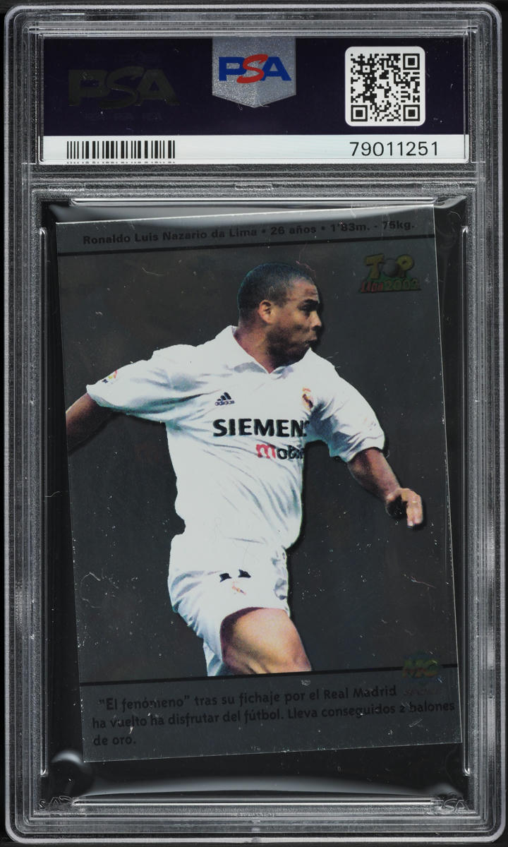 2002 Mundi Cromo Top Liga Ronaldo #265 PSA 8 NM-MT - Photo 2