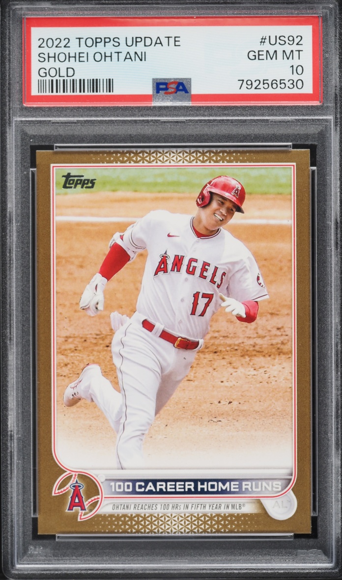 2022 Topps Update Gold Shohei Ohtani /2022 #US92 PSA 10 GEM MINT