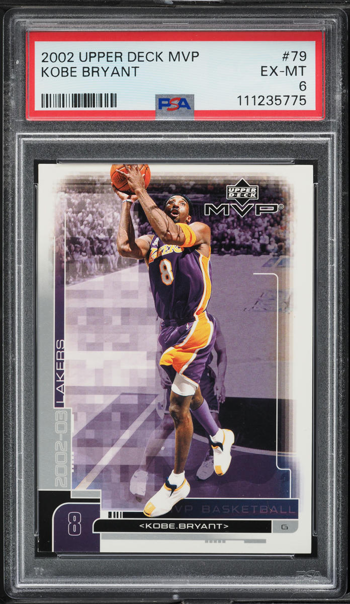 2002 Upper Deck MVP Kobe Bryant #79 PSA 6 EXMT