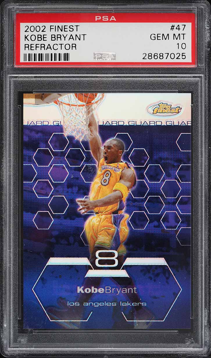 2002 Finest Refractor Kobe Bryant /250 #47 PSA 10 GEM MINT