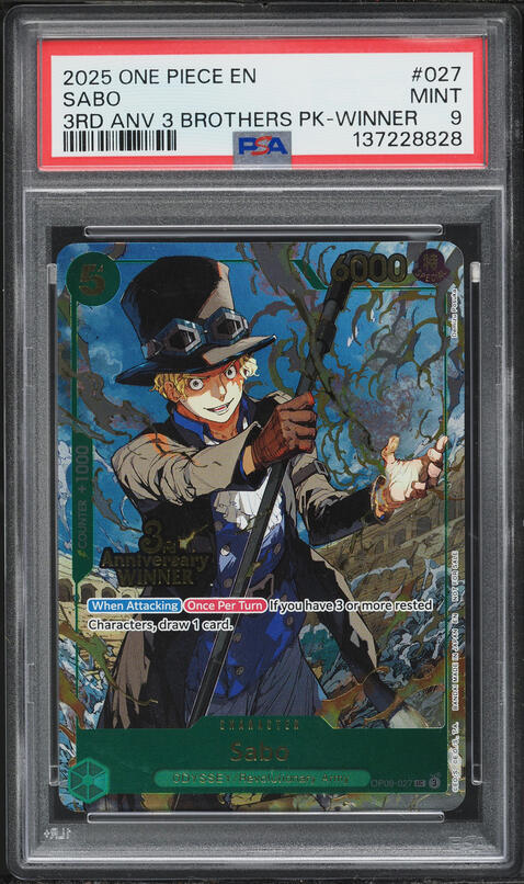 2025 One Piece 3rd Anniversary Tournament Winner 3 Brothers Alt