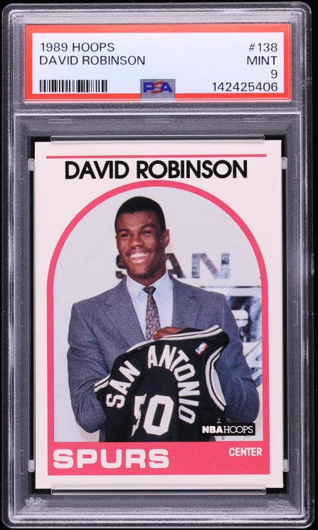 1989 Hoops David Robinson ROOKIE #138 PSA 9 MINT