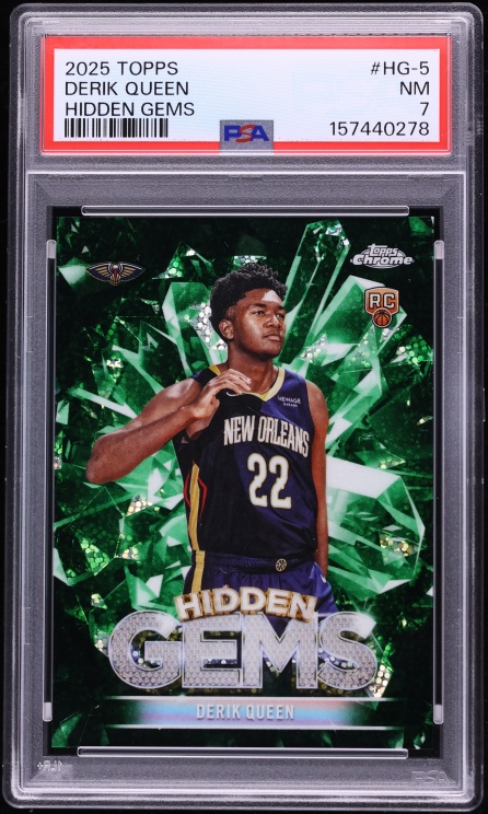 2025 Topps Hidden Gems Derik Queen ROOKIE #HG-5 PSA 7 NRMT - Photo 1
