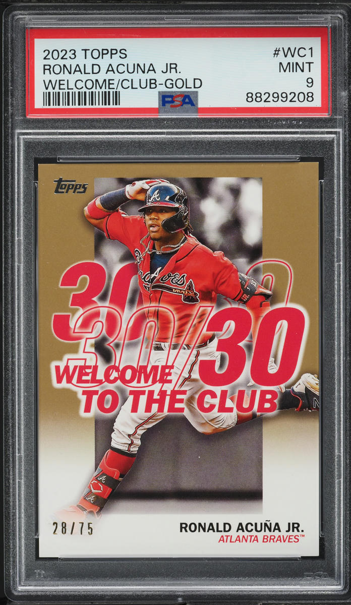 2023 Topps Welcome To The Club Gold Ronald Acuna Jr. /75 #WC