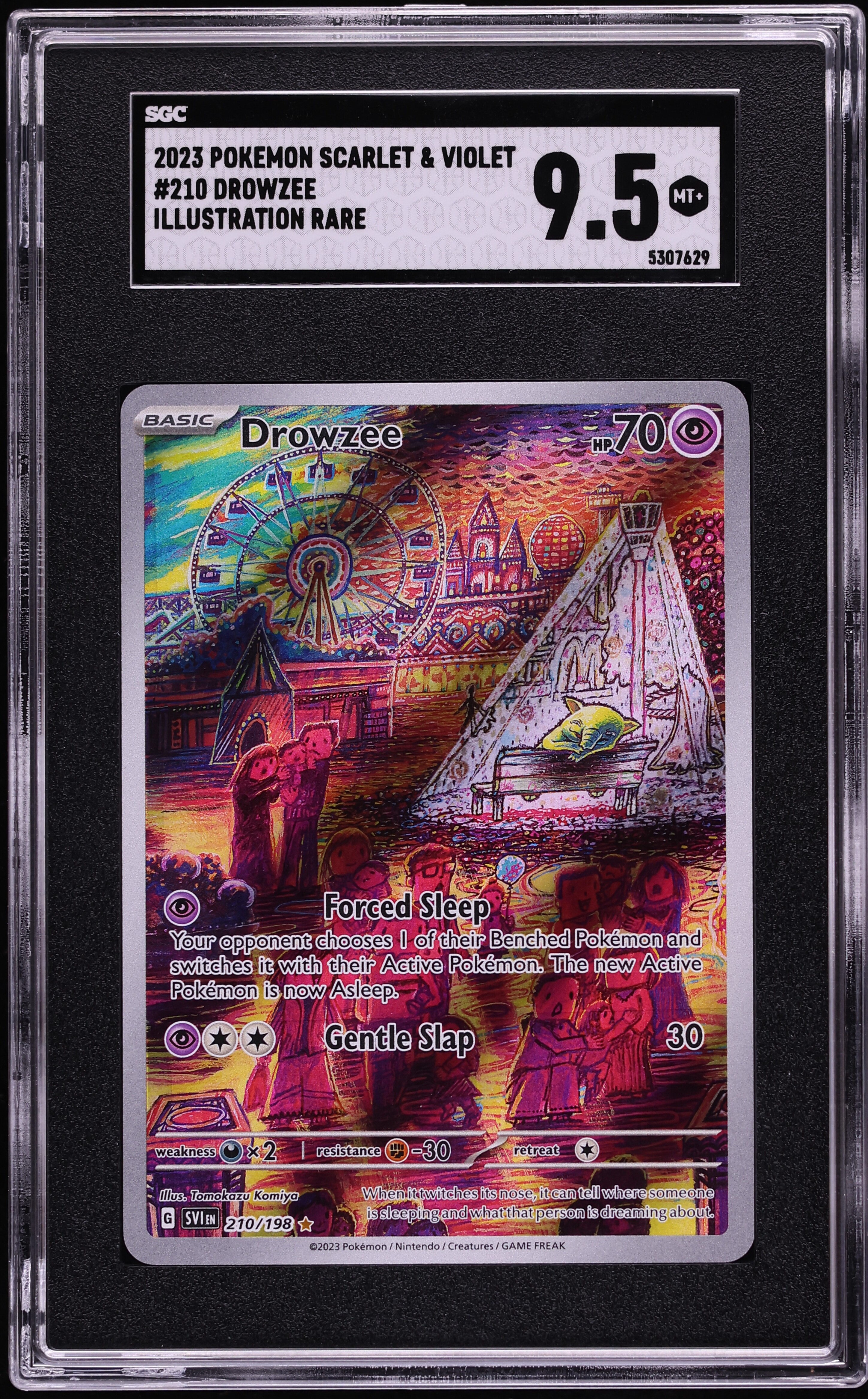 2023 Pokemon Scarlet & Violet IR Drowzee #210 SGC 9.5 MINT+