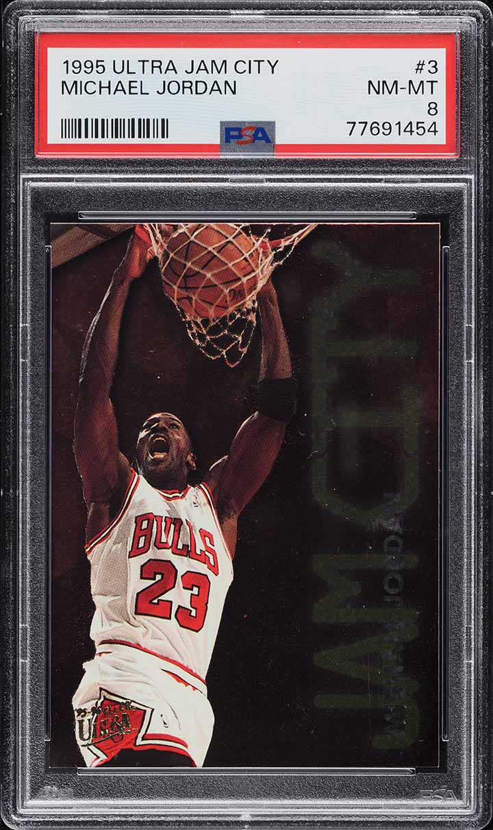 1995 Ultra Jam City Michael Jordan #3 PSA 8 NM-MT