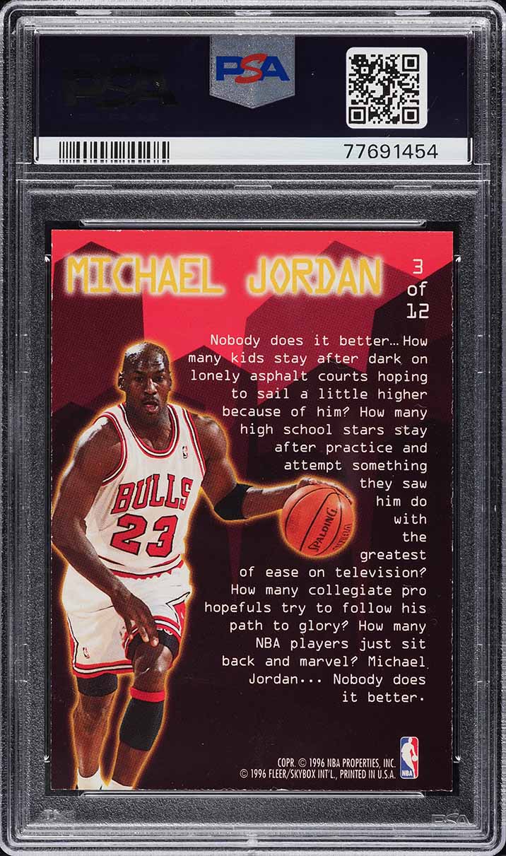 1995 Ultra Jam City Michael Jordan #3 PSA 8 NM-MT