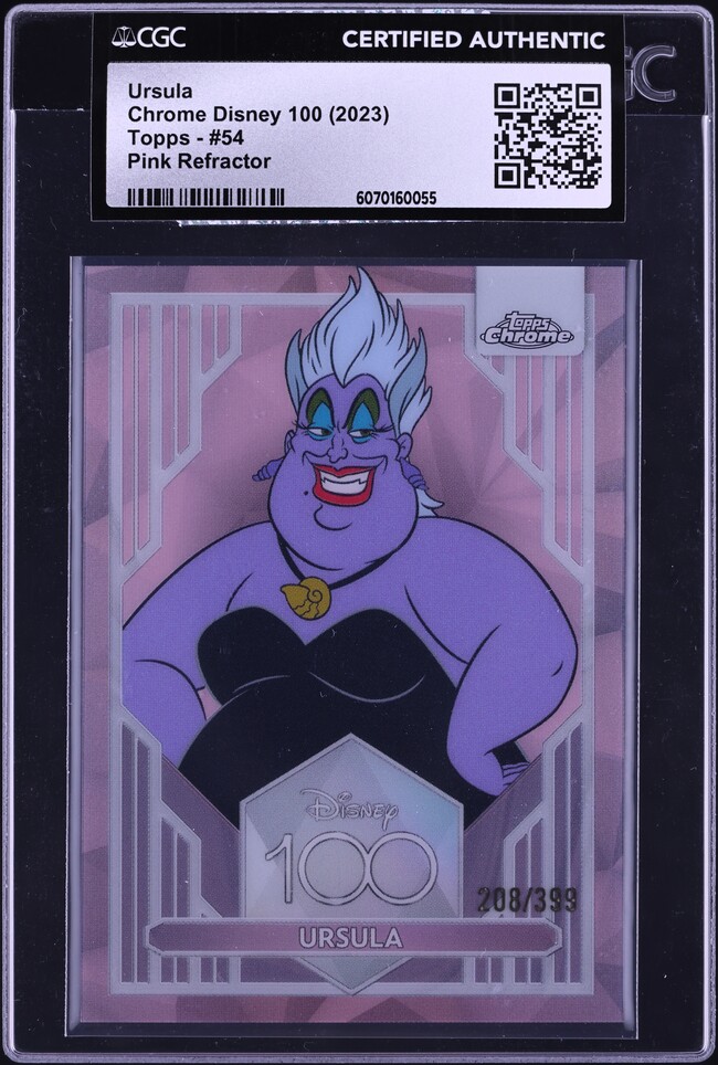 2023 Topps Chrome Disney 100 Pink Refractor Frozone /399 #5