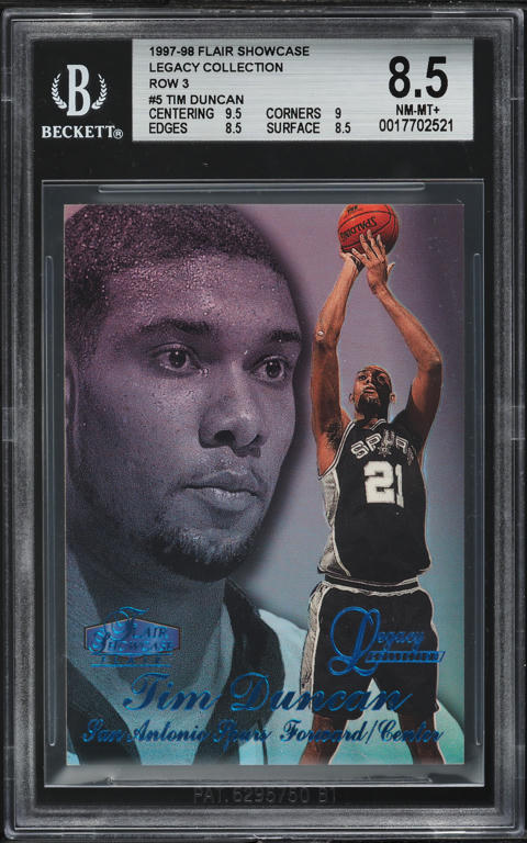 1998 Metal Universe Gem Masters Tim Duncan 1/1 #35 PSA 7 NRMT on