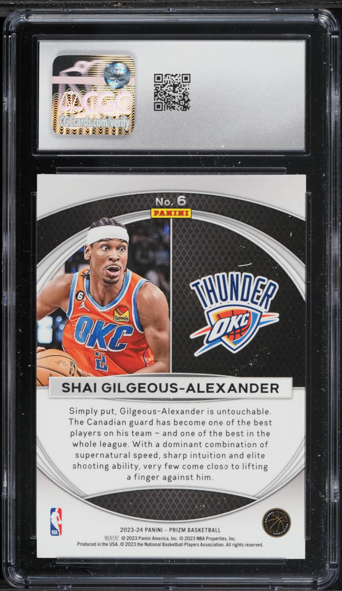2023 Panini Prizm Global Reach Shai Gilgeous-Alexander #6 CGC 10 GEM MINT
