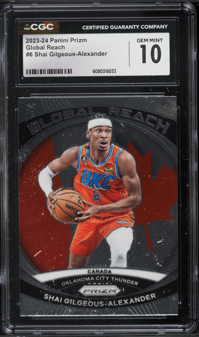 2023 Panini Prizm Global Reach Shai Gilgeous-Alexander #6 CGC 10 GEM MINT