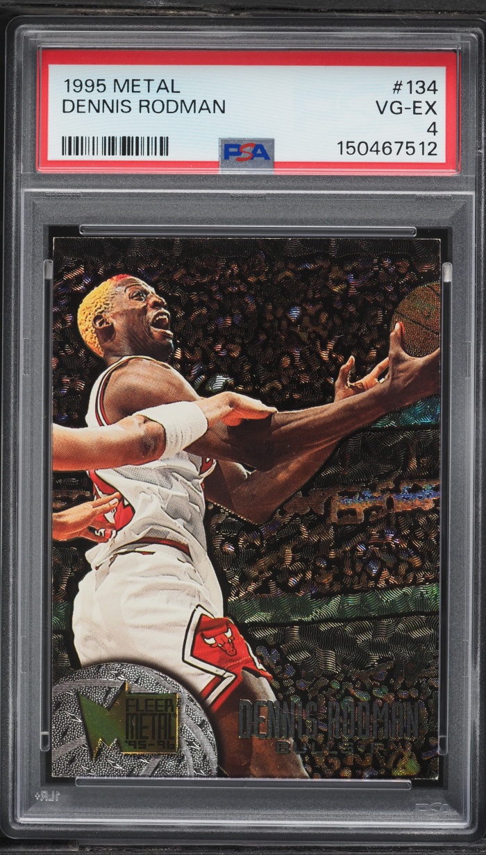 1995 Metal Basketball Dennis Rodman #134 PSA 4 VGEX