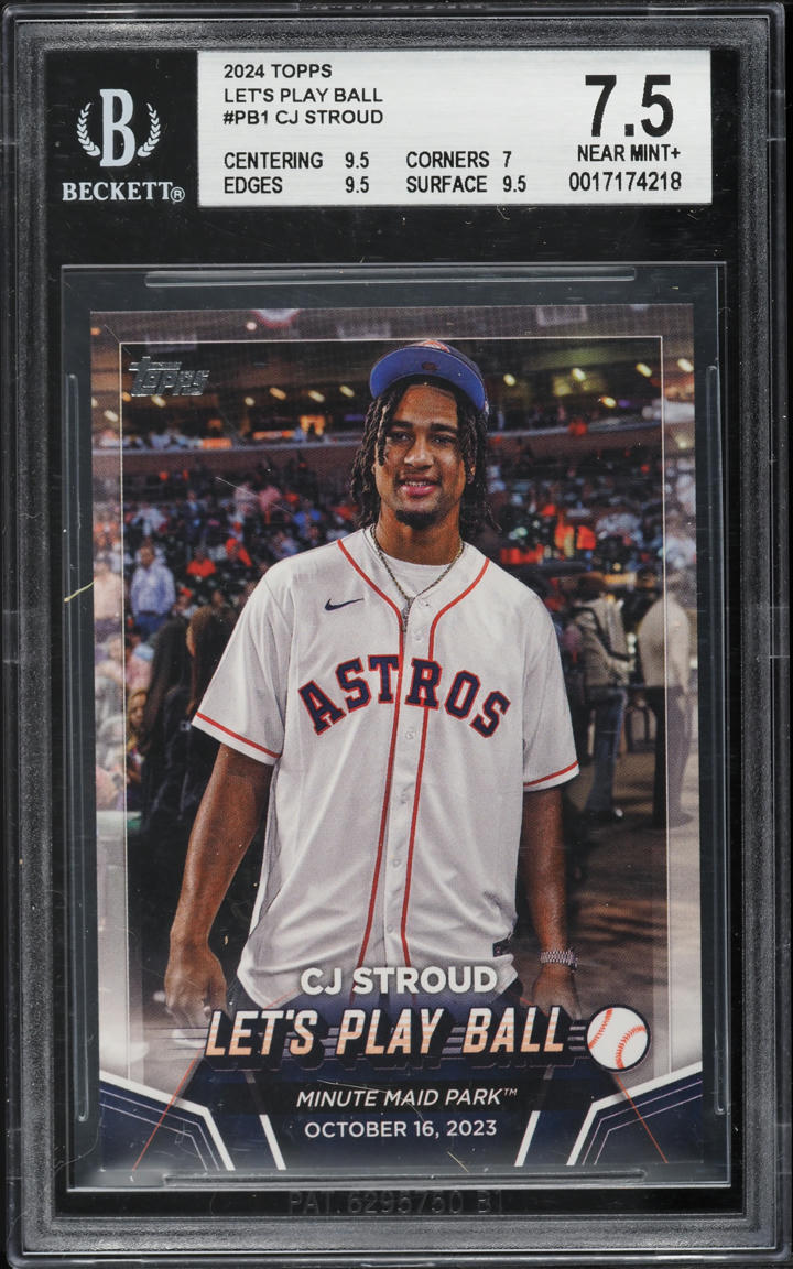 2024 Topps Let's Play Ball C.J. Stroud #PB1 BGS 7.5 NRMT+