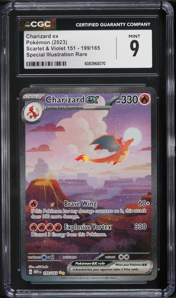 2023 Pokemon Scarlet & Violet 151 SIR Charizard ex #199 CGC 9 MINT