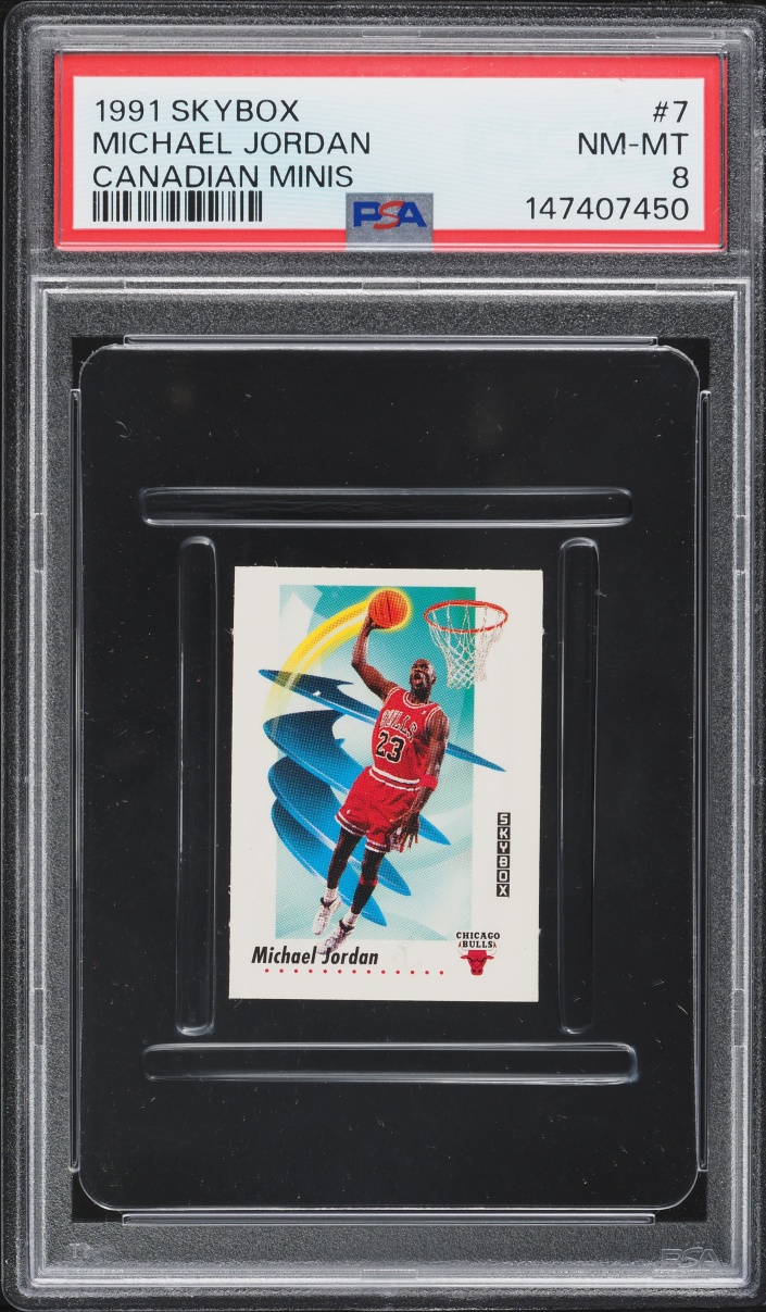 1991 Skybox Canadian Minis Michael Jordan #7 PSA 8 NM-MT