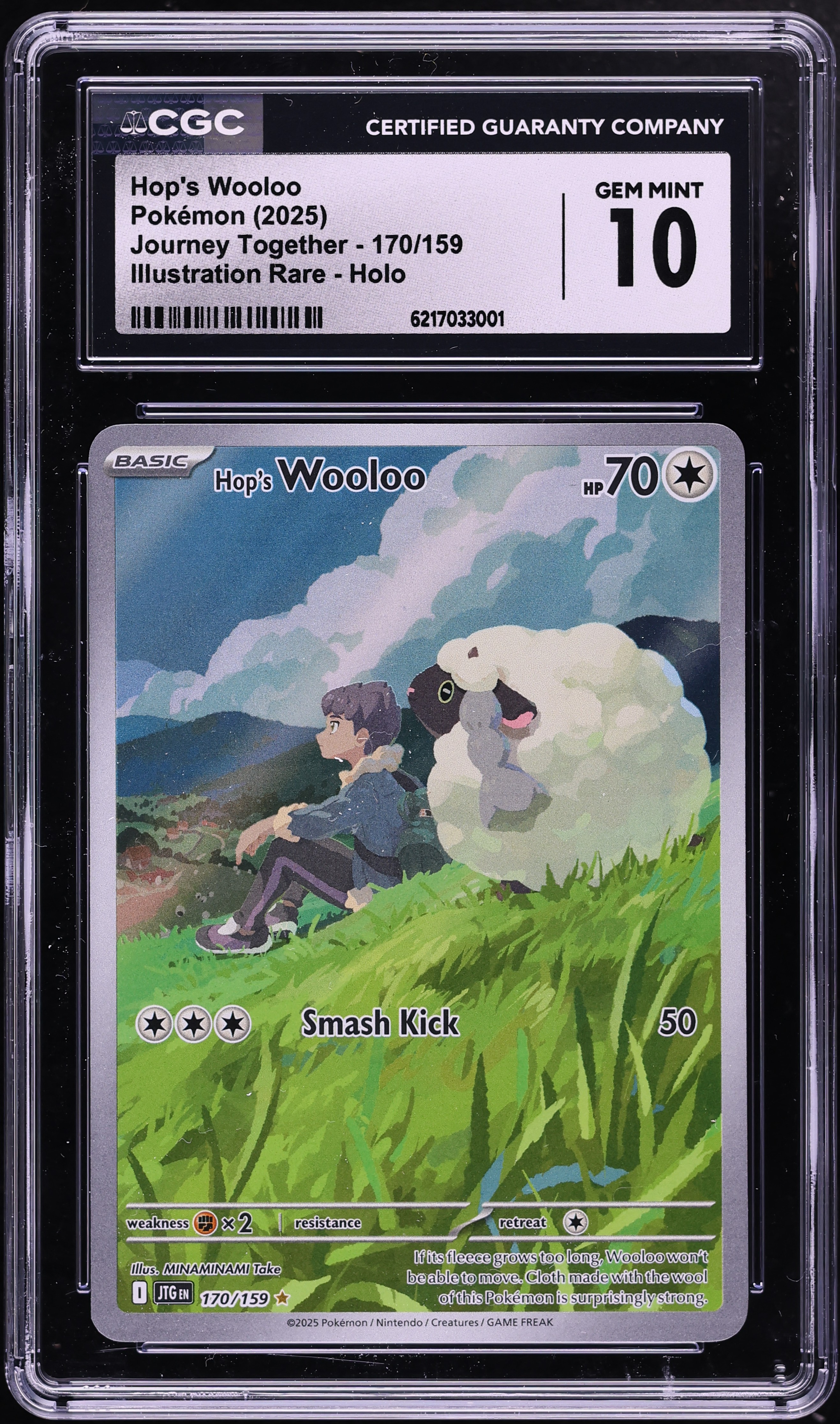 2025 Pokemon Scarlet & Violet Journey Together IR Hop's Wooloo #170 CGC 10 GEM MINT