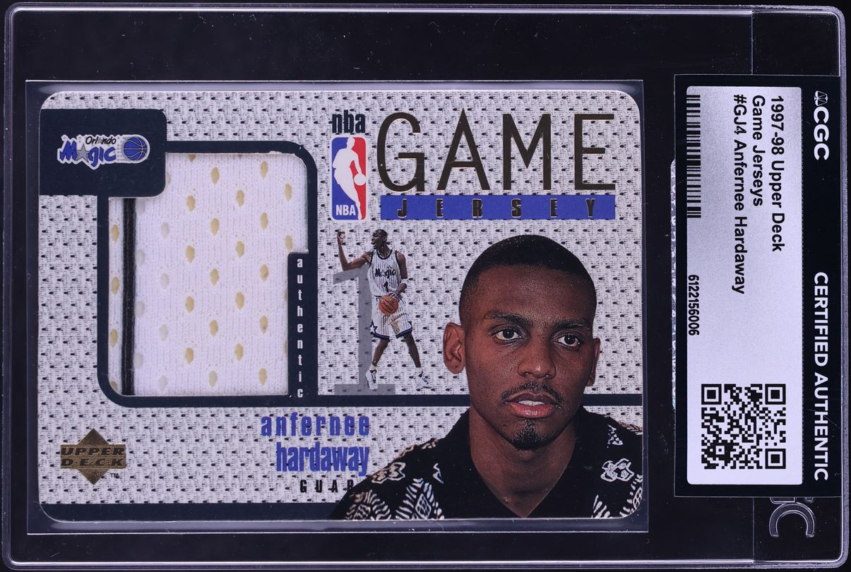 1997 Upper Deck Game Jerseys Anfernee Hardaway PATCH #GJ4 CGC AUTH - Photo 1