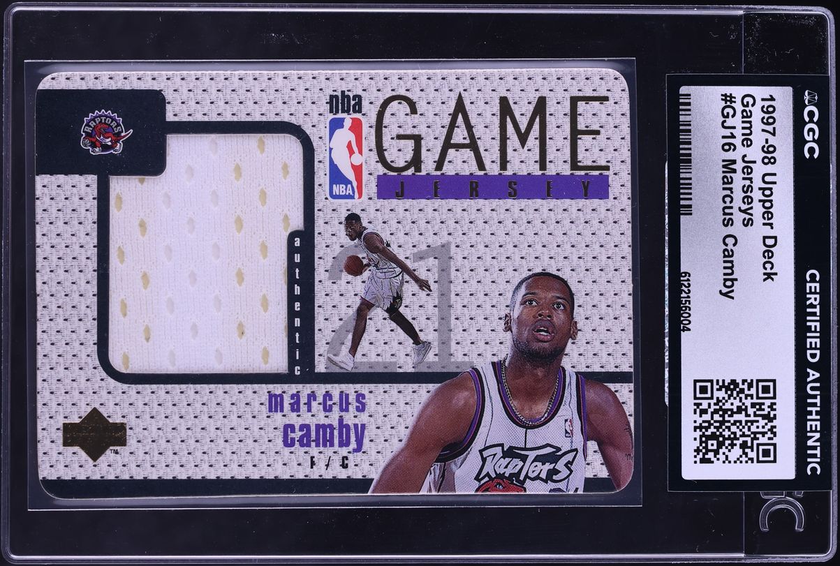 1997 Upper Deck Game Jerseys Marcus Camby PATCH #GJ16 CGC AUTH - Photo 1