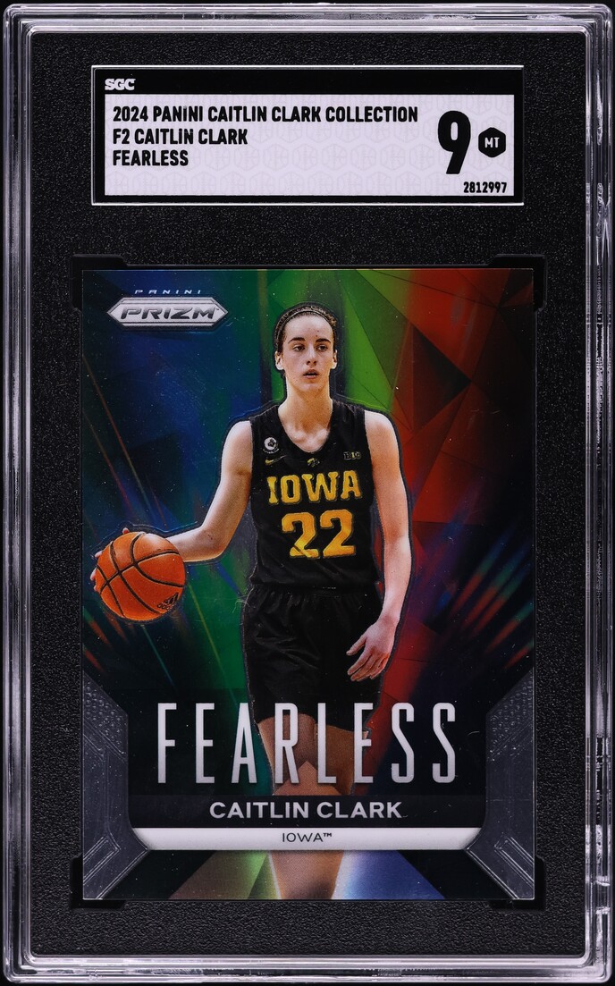 2024 Panini Collection Fearless Caitlin Clark ROOKIE #F2 SGC 9 MINT