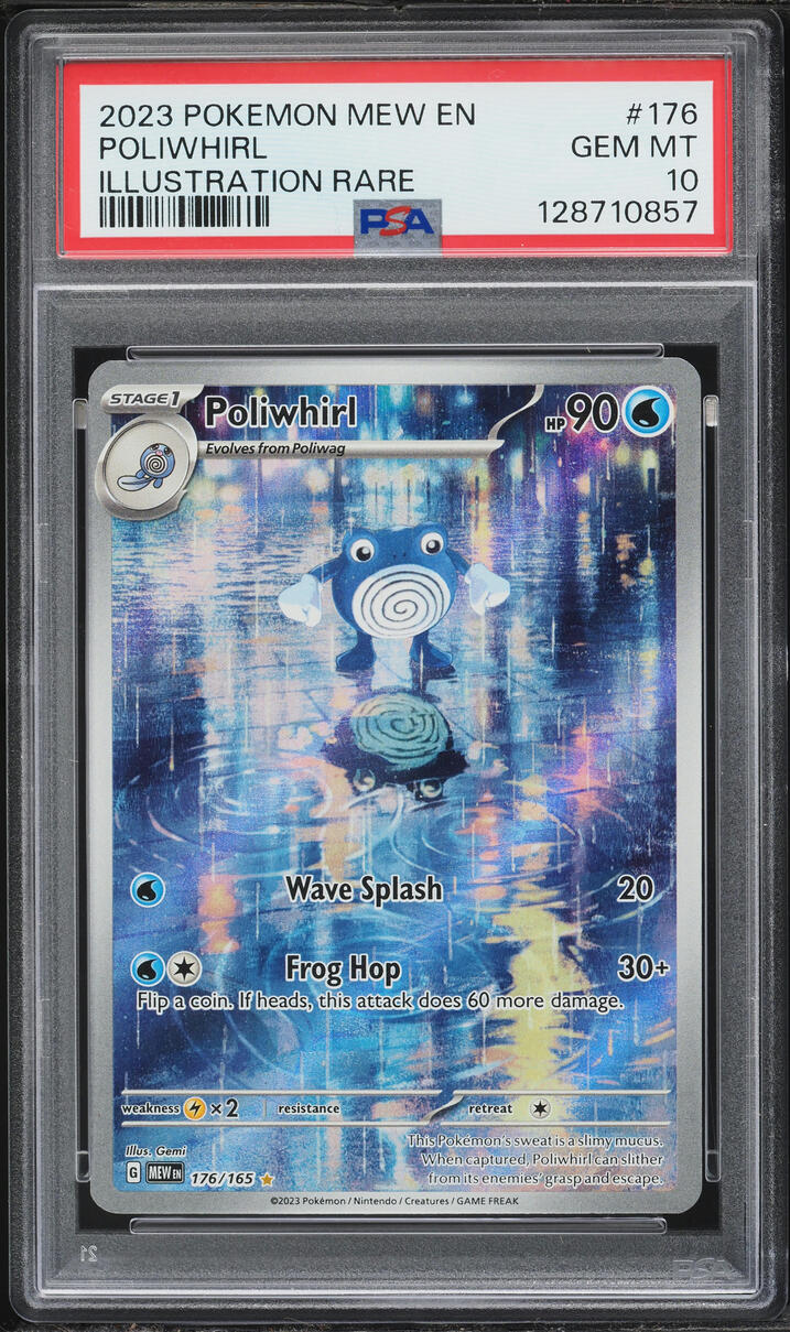 2023 Pokemon Scarlet & Violet 151 IR Poliwhirl #176 PSA 10 GEM MINT