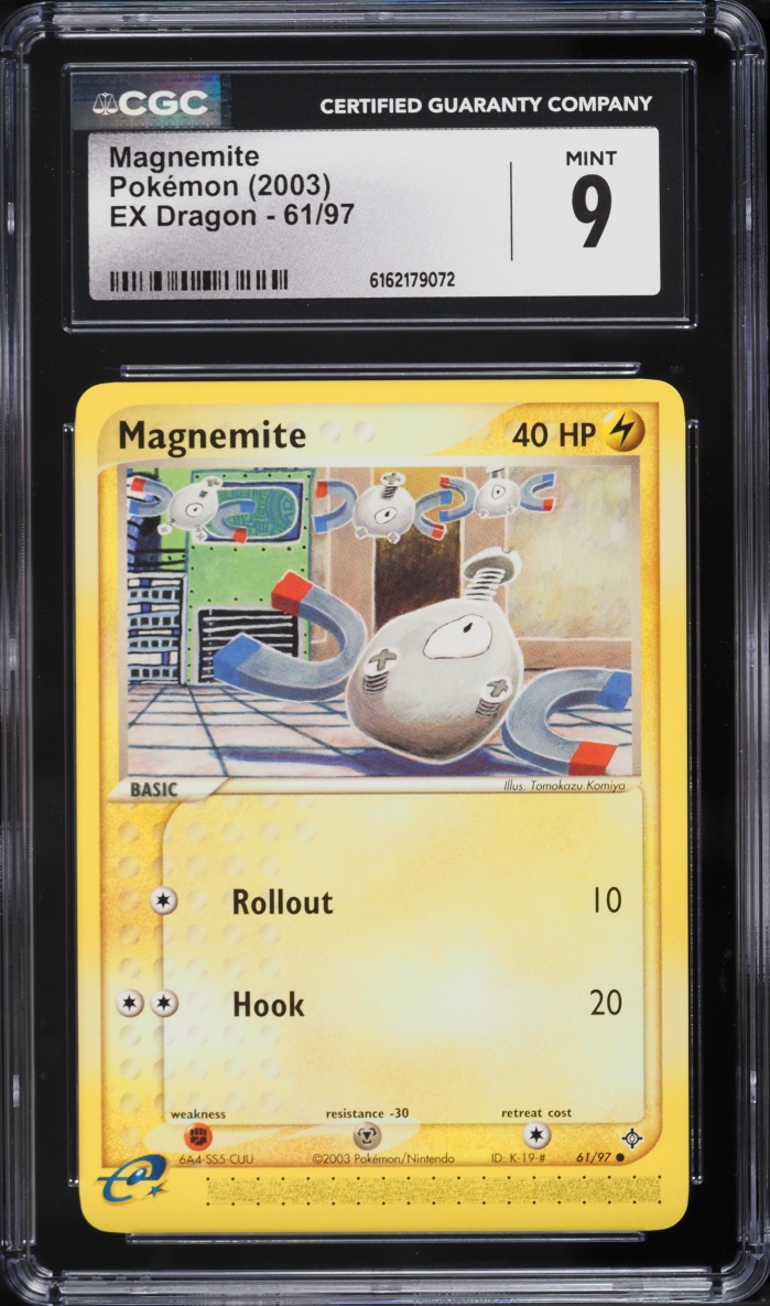 2003 Pokemon EX Dragon Magnemite #61 CGC 9 MINT