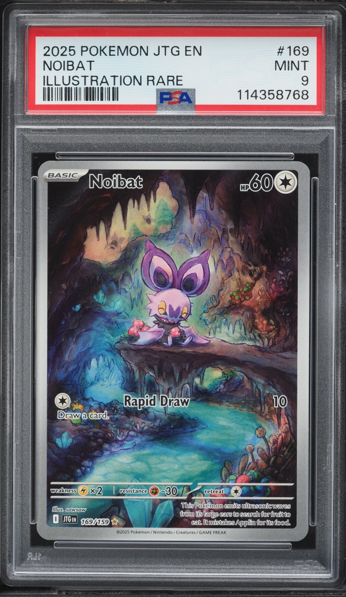 2025 Pokemon Scarlet & Violet Journey Together IR Noibat #169 PSA 9 MINT