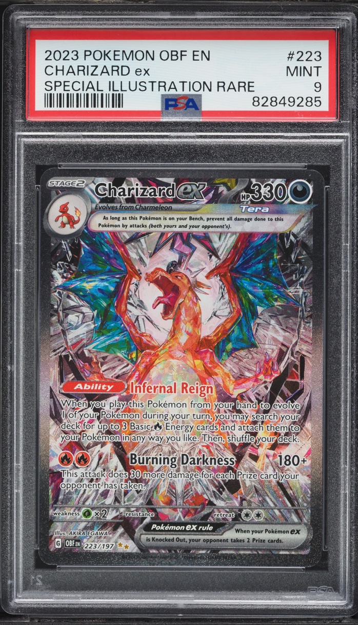 2023 Pokemon Scarlet & Violet Obsidian Flames SIR Charizard Ex #223 PSA 9 MINT