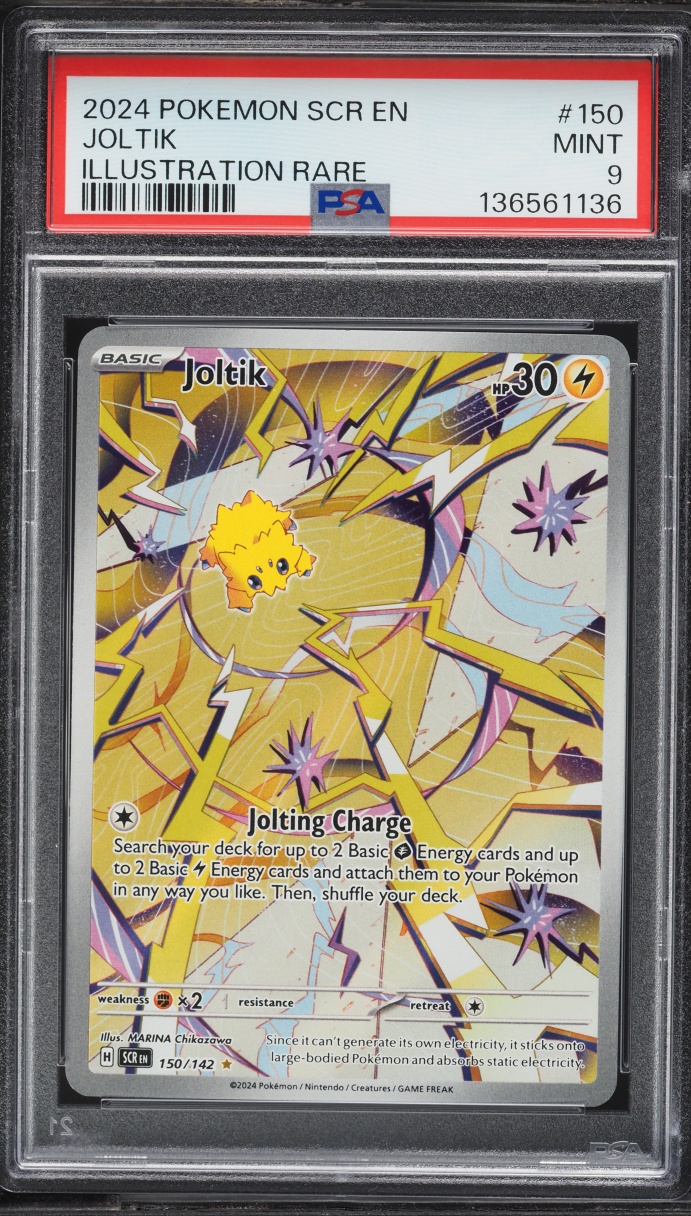 2024 Pokemon Scarlet & Violet Stellar Crown IR Joltik #150 PSA 9 MINT