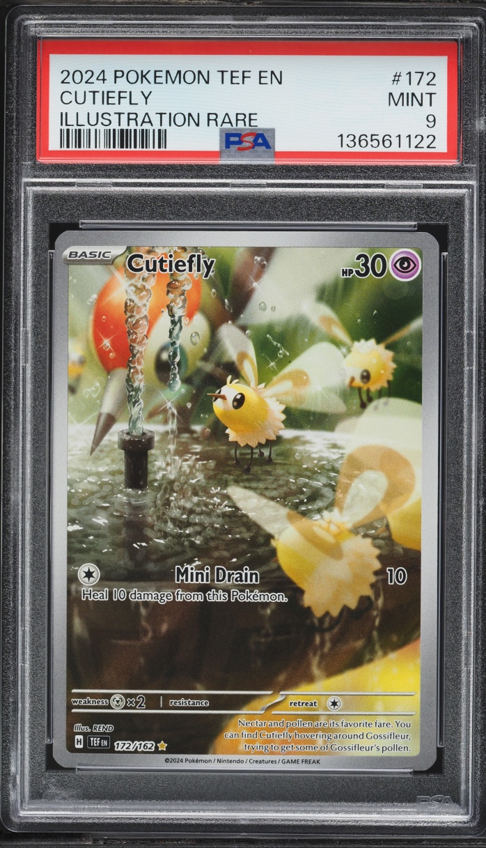 2024 Pokemon Scarlet & Violet Temporal Forces IR Cutiefly #172 PSA 9 MINT