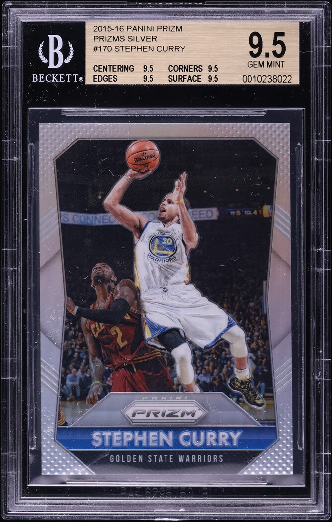 2015 Panini Prizm Silver Stephen Curry #170 BGS 9.5 GEM MINT