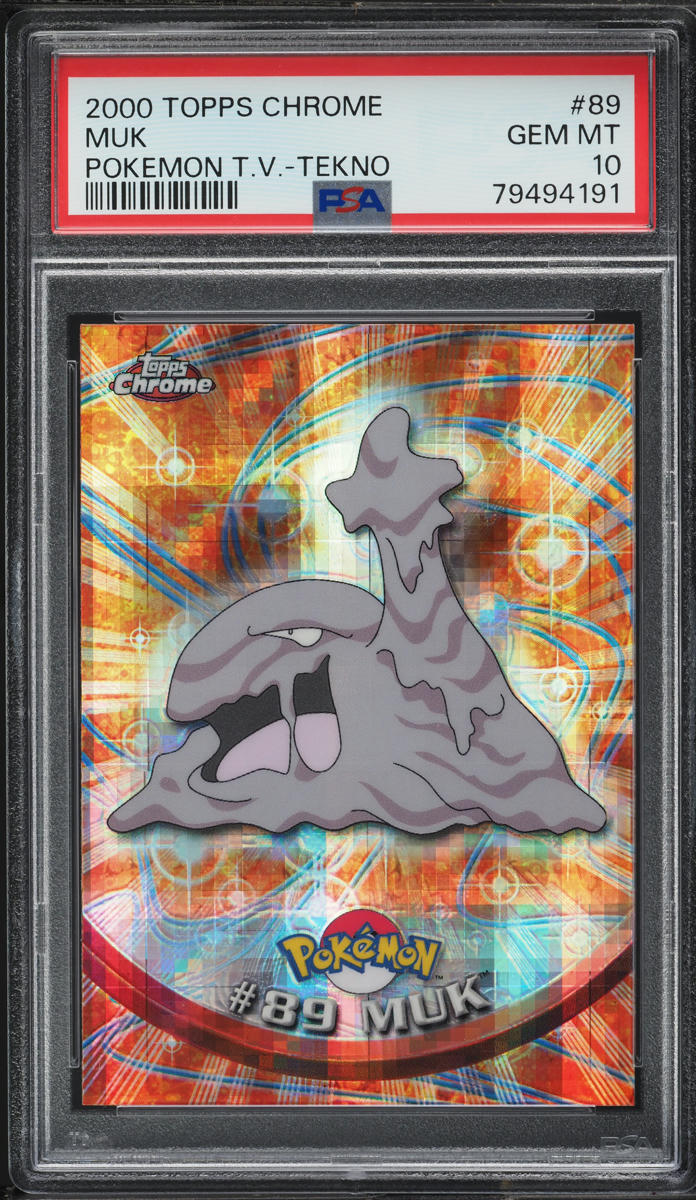 2000 Topps Chrome Pokemon Series 2 Tekno Muk #89 PSA 10 GEM MINT
