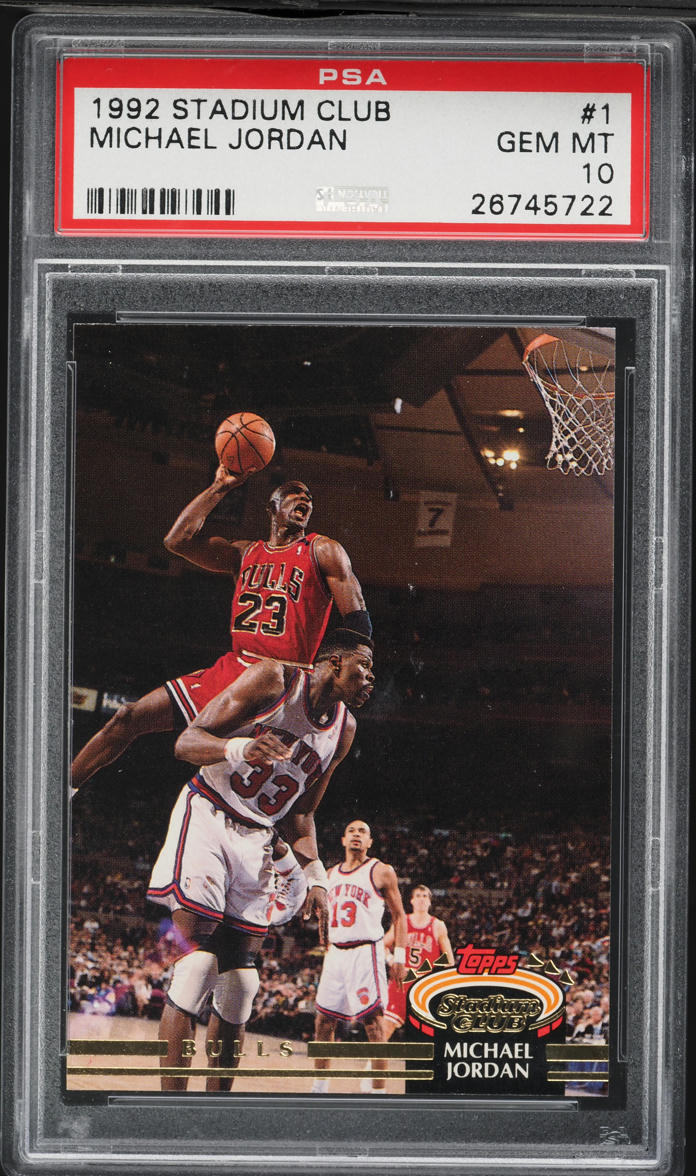 1992 Stadium Club Michael Jordan #1 PSA 10 GEM MINT