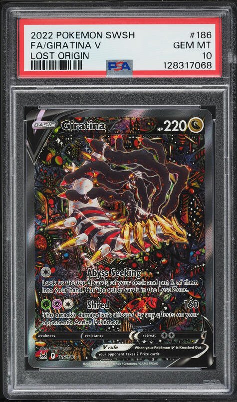 2022 Pokemon Japanese SWSH Lost Abyss Alt Art Giratina V #111 PSA