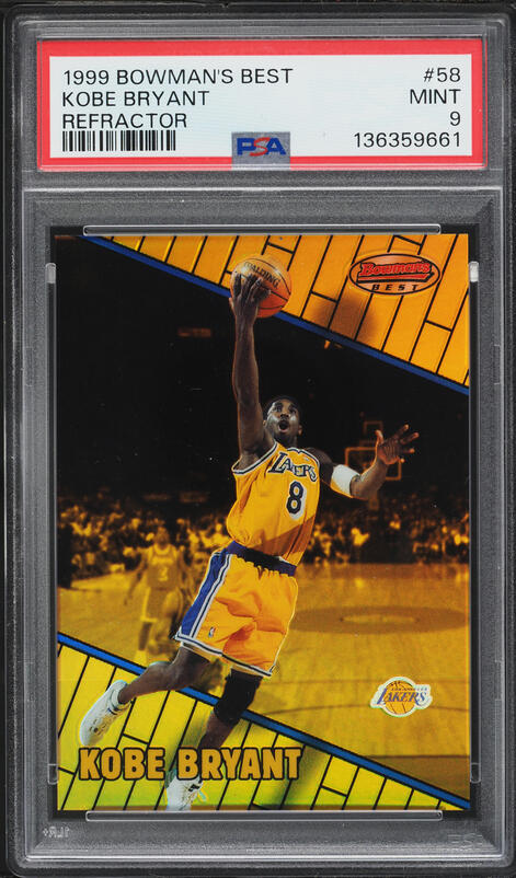 1999 Stadium Club 3X3 Luminous Die-Cut Kobe Bryant #4A PSA 10 GEM