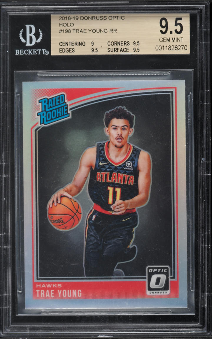 2018 Donruss Optic Holo Trae Young ROOKIE #198 BGS 9.5 GEM MINT