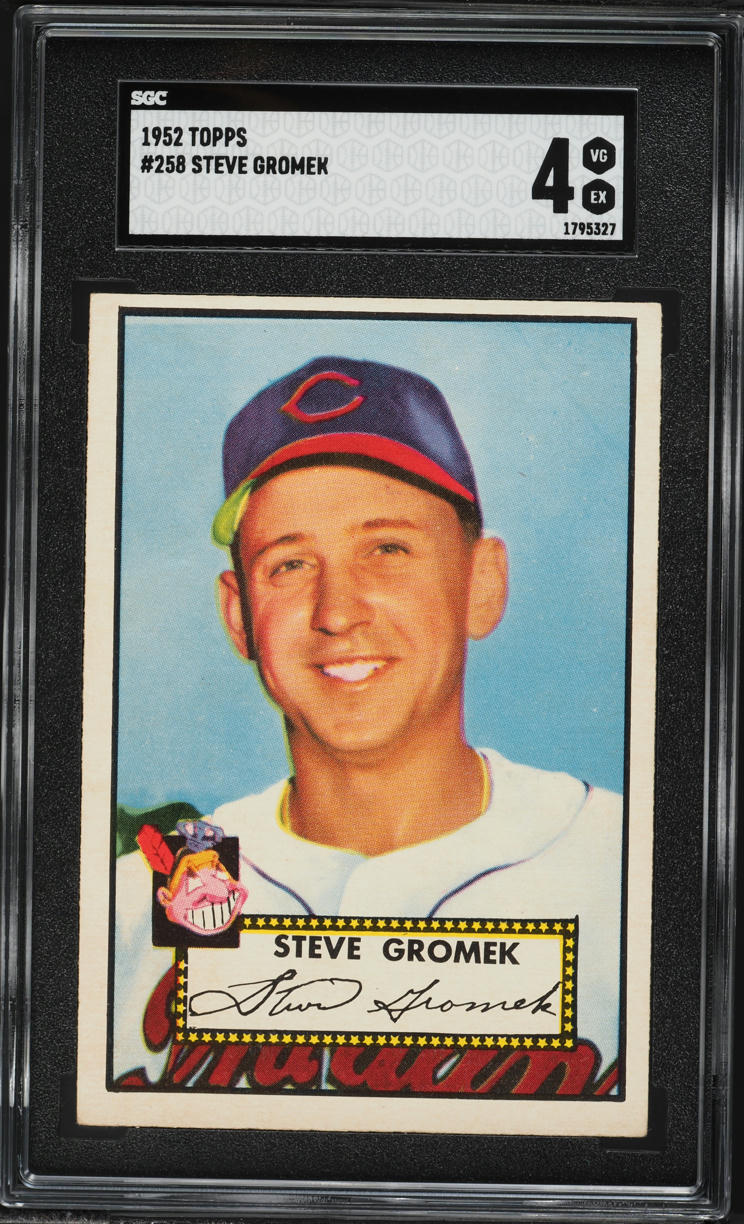 1952 Topps Steve Gromek #258 SGC 4 VGEX