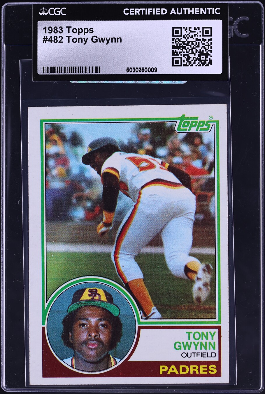 1983 Topps Tony Gwynn ROOKIE #482 CGC AUTH