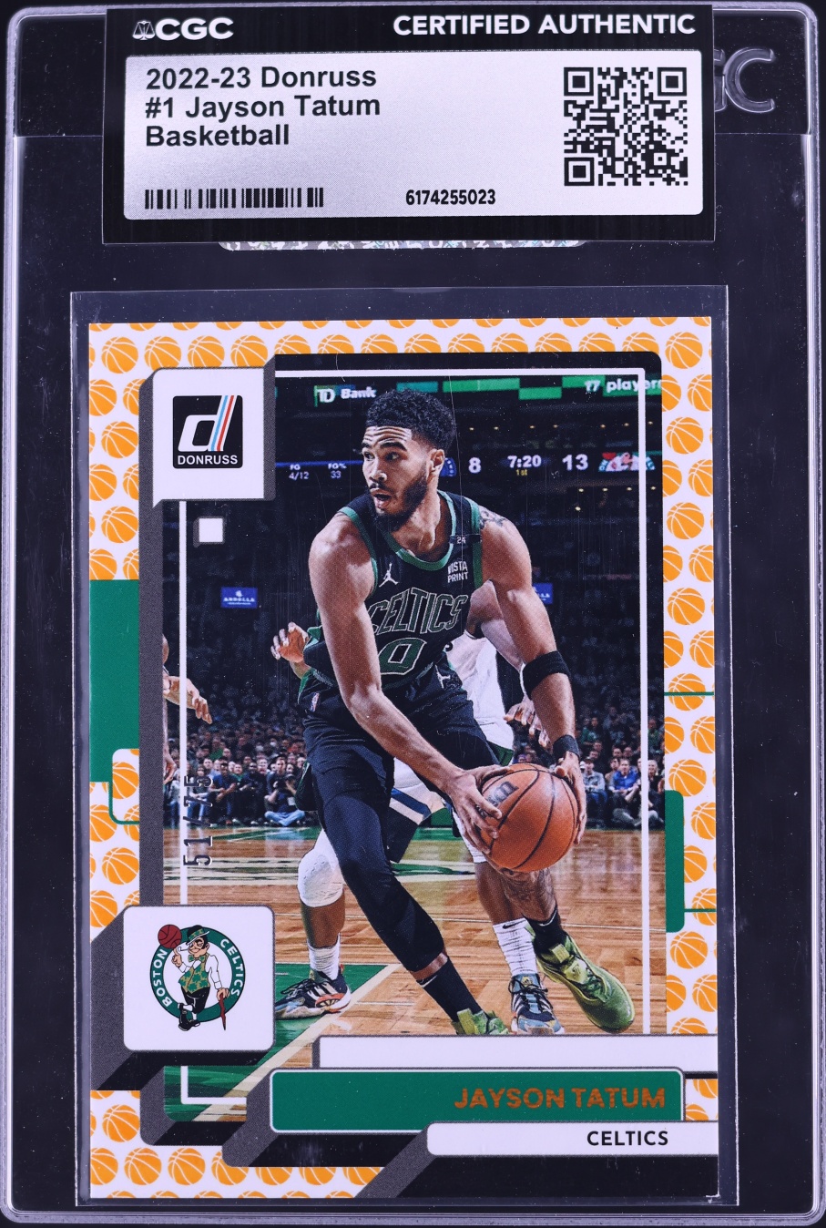 2022 Donruss Basketball Jayson Tatum #1 CGC AUTH