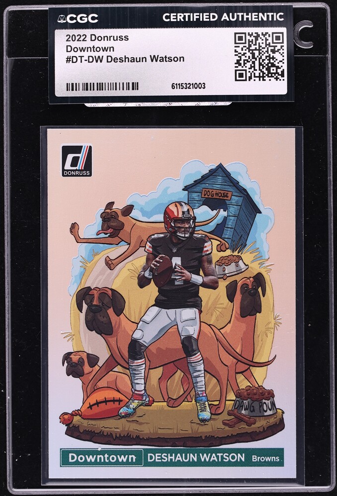 2022 Donruss Downtown Deshaun Watson #DT-DW CGC AUTH