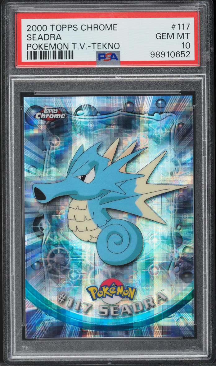 2000 Topps Chrome Pokemon Series 2 Tekno Seadra #117 PSA 10 GEM MINT