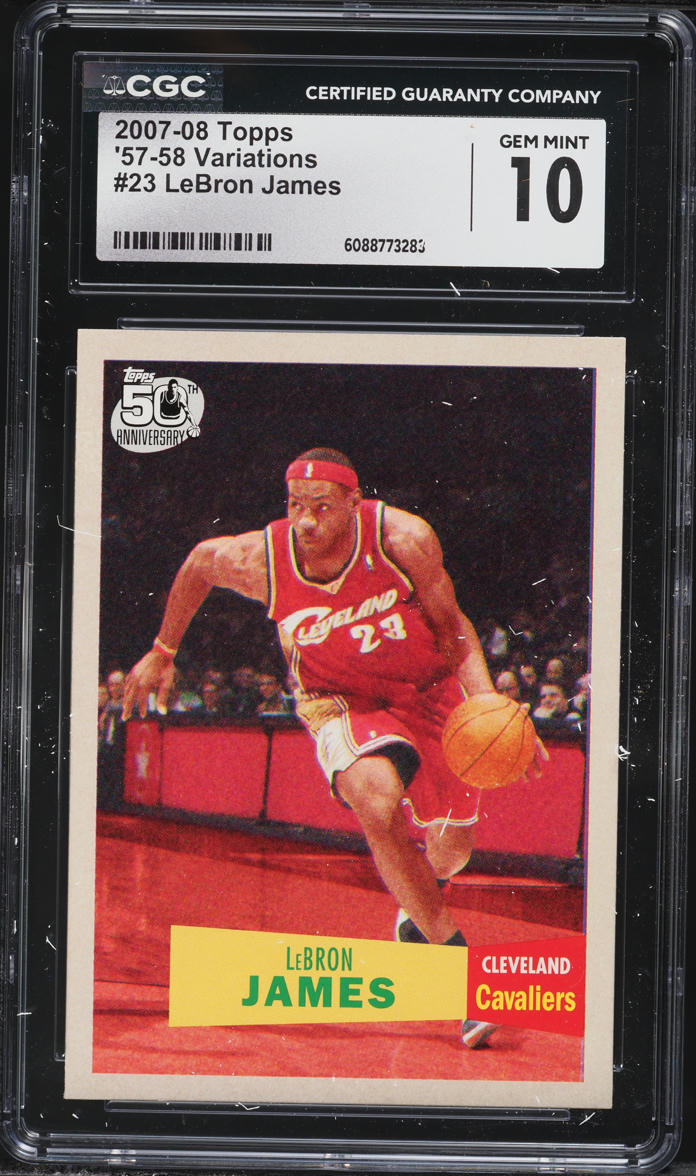 2007 Topps '57 Variations LeBron James #23 CGC 10 GEM MINT