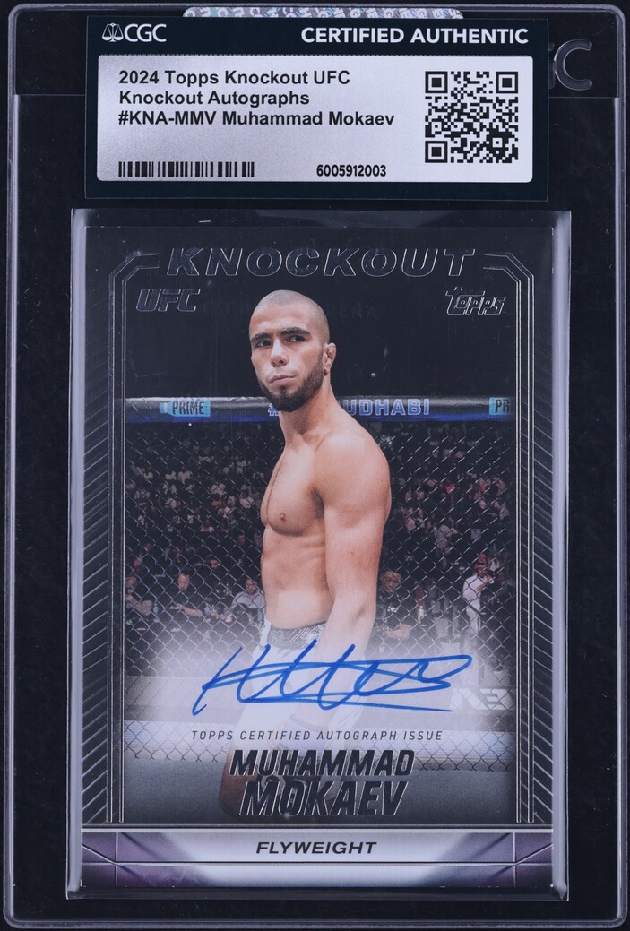 Carte à Collectionner UFC 2024 Topps Midnight - Muhammad Mokaev - Relique Avec Patch Et Autographe (sticker) #RCA-MMD