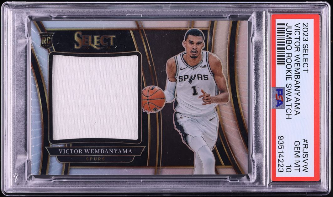 2023 Select Jumbo Victor Wembanyama ROOKIE PATCH #RJS-VW PSA 10 GEM MINT